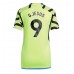 Cheap Arsenal Gabriel Jesus #9 Away Football Shirt Women 2023-24 Short Sleeve